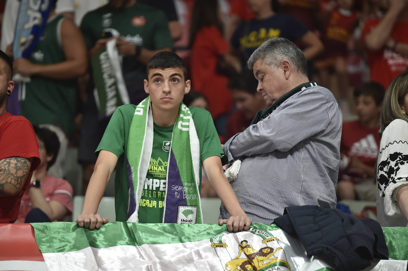 Las imágenes de la afición en el partido UCAM Murcia-Unicaja