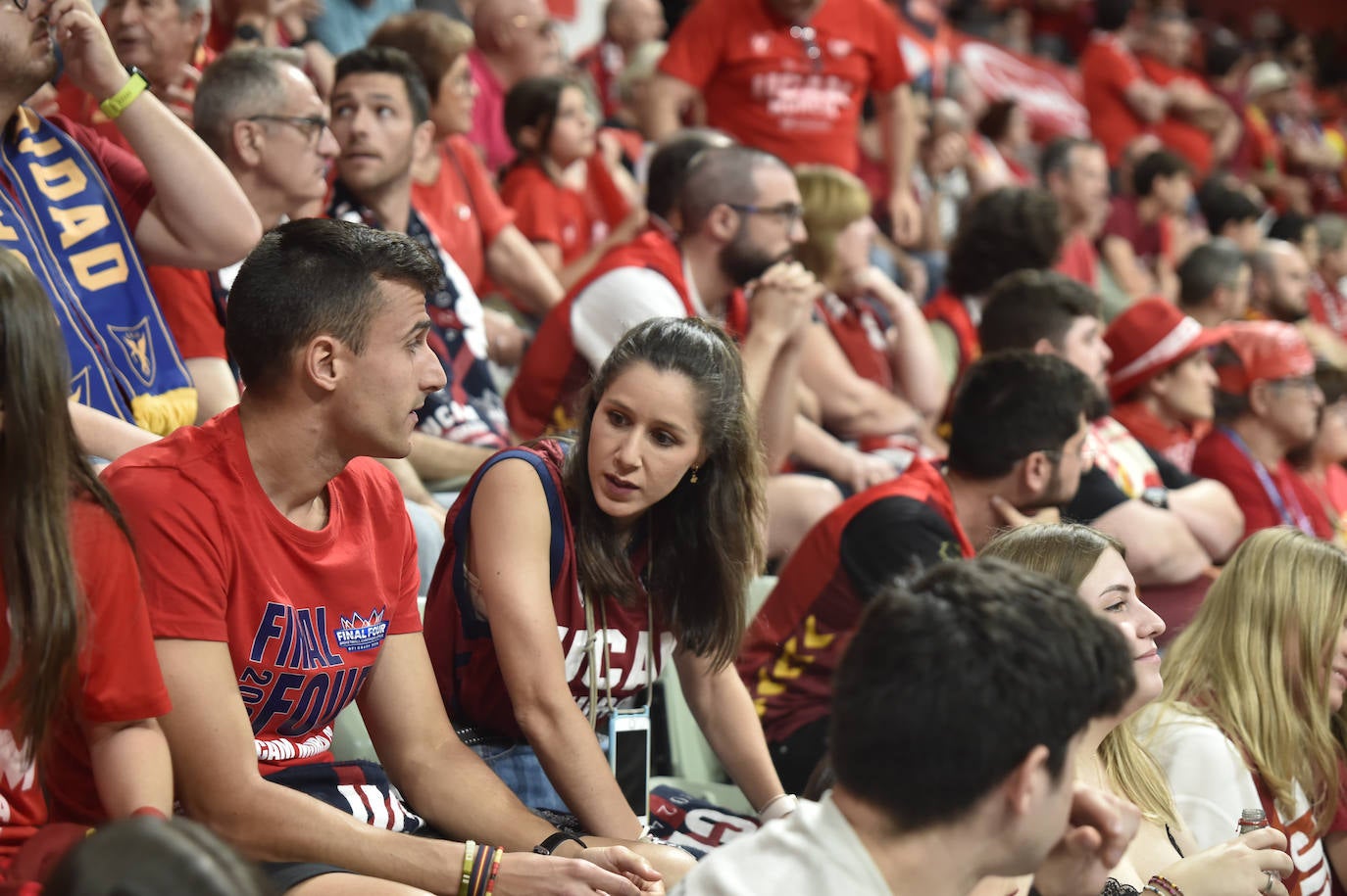 Las imágenes de la afición en el partido UCAM Murcia-Unicaja