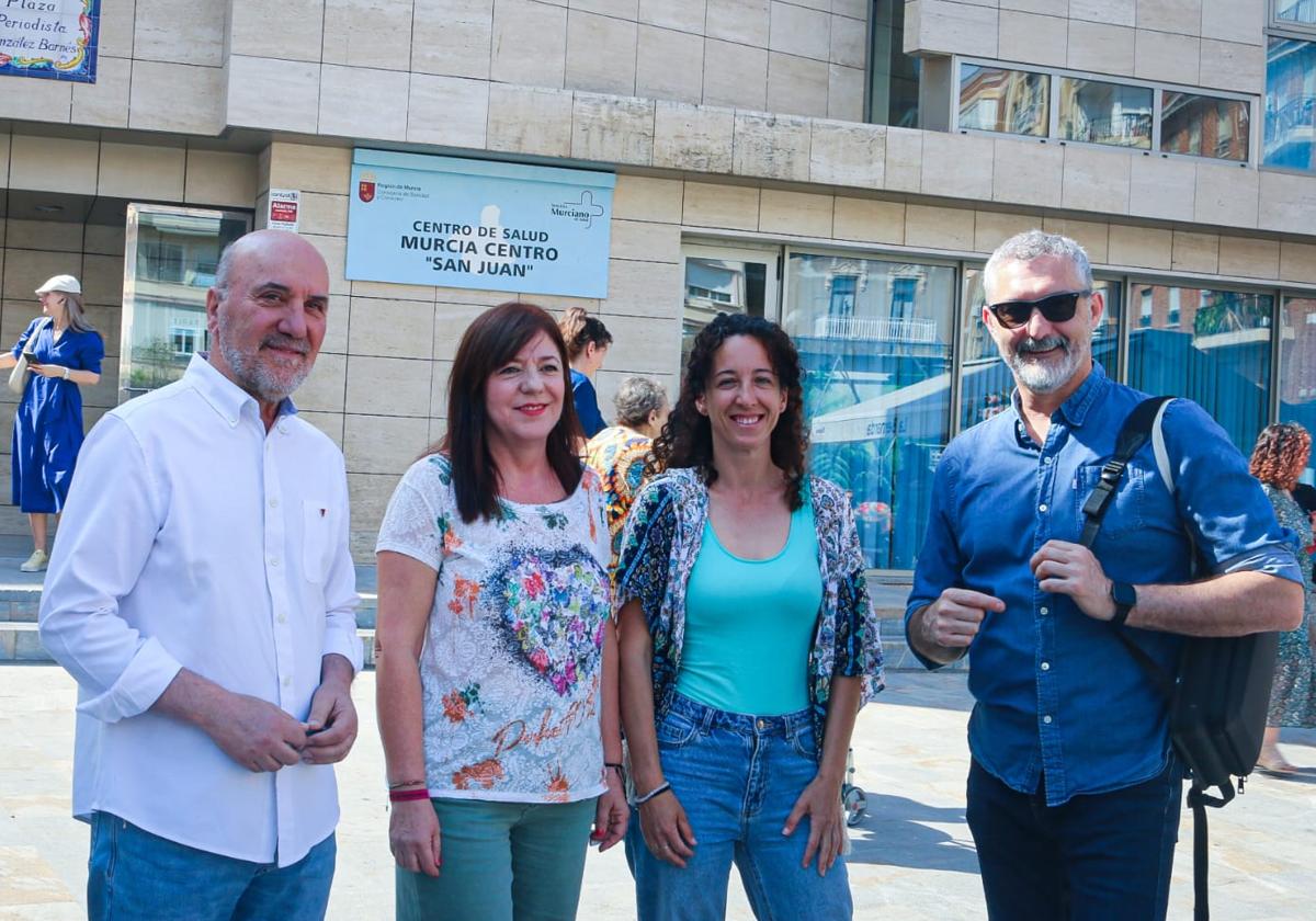 José Luis Álvarez Castellanos, Adolfina Hervás, Lorena Lorca y Óscar Urralburu.