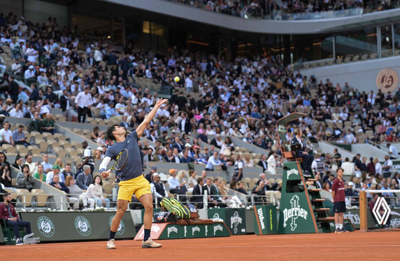 Las imágenes del partido entre Carlos Alcaraz y Stefanos Tsitsipas