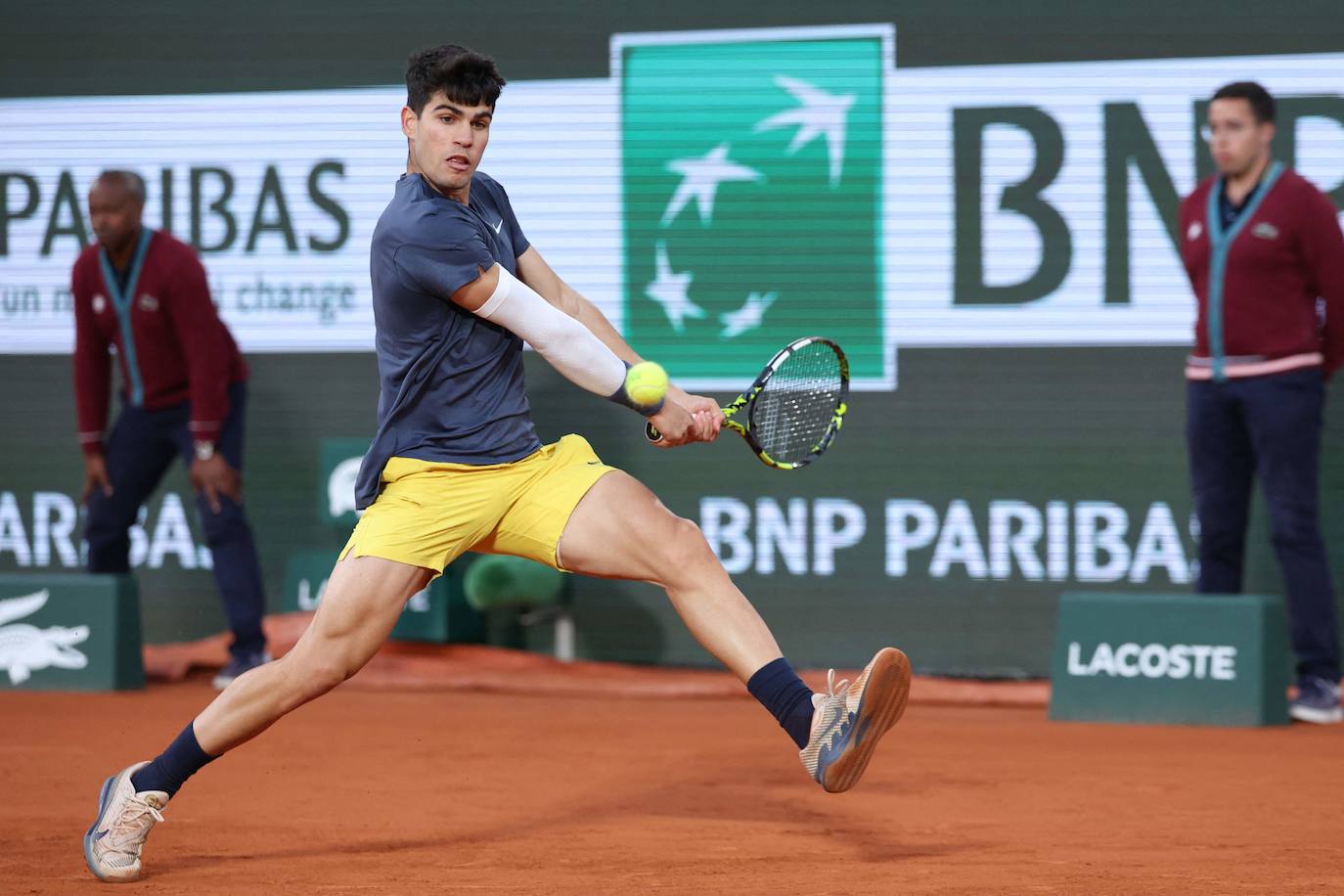 Las imágenes del partido entre Carlos Alcaraz y Stefanos Tsitsipas