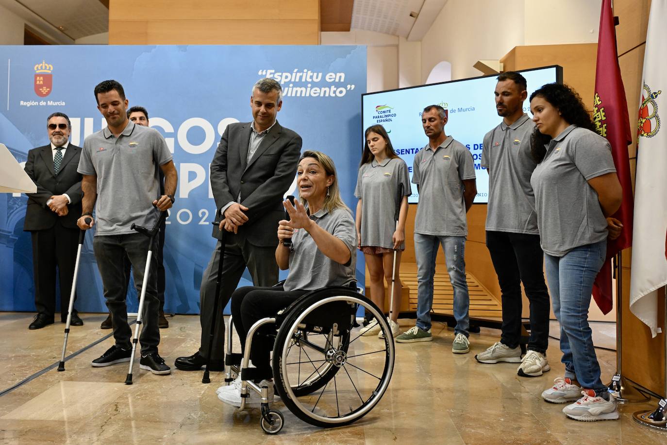 Recibimiento de los preseleccionados regionales para los Juegos Paralímpicos 2024