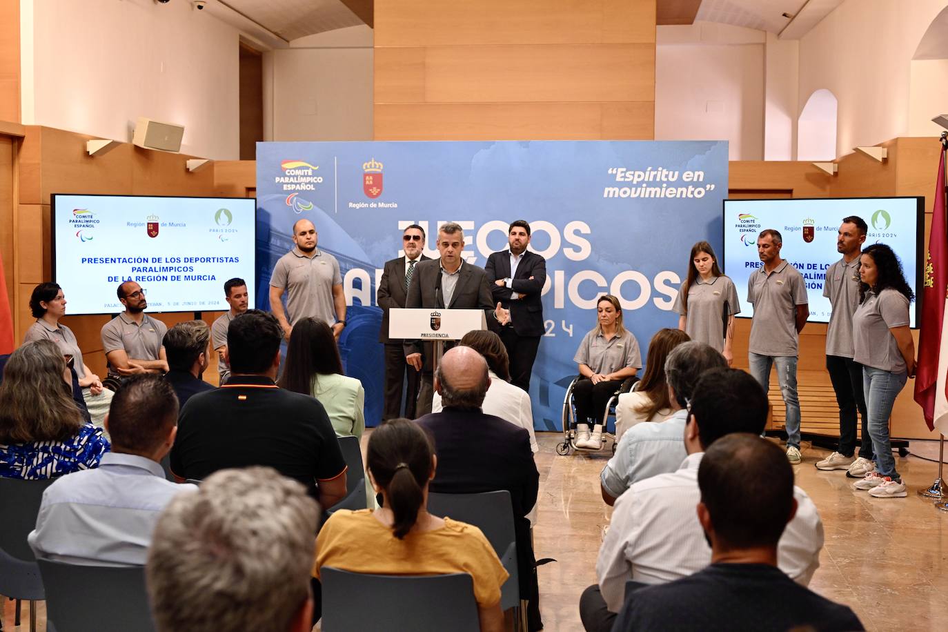 Recibimiento de los preseleccionados regionales para los Juegos Paralímpicos 2024