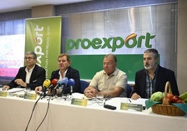 La rueda de prensa de Proexport, este miércoles.