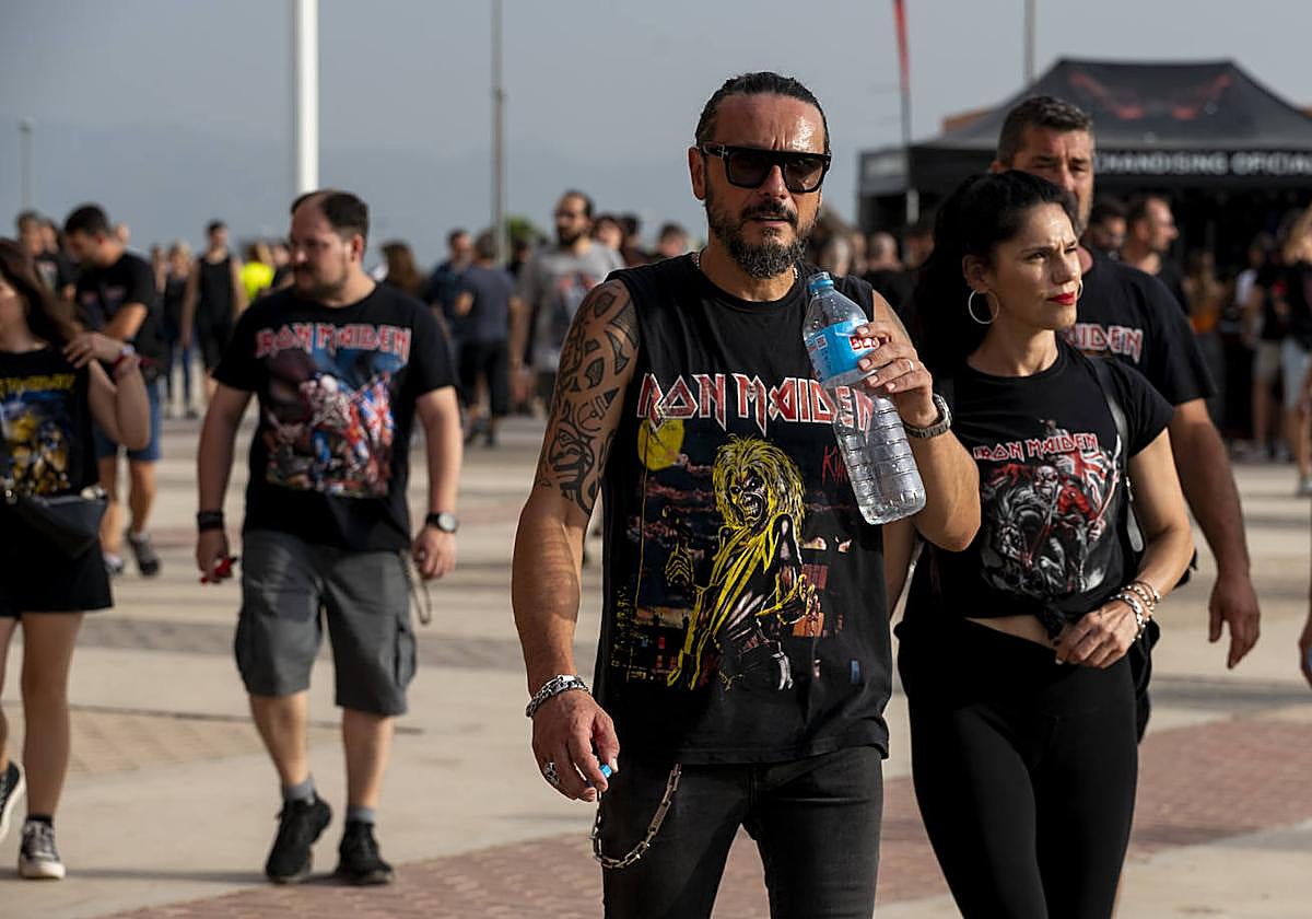 Asistentes al concierto de Iron Maiden el verano pasado.