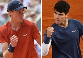 La tierra parisina, aliada de Carlos Alcaraz para frenar al indestructible Jannik Sinner