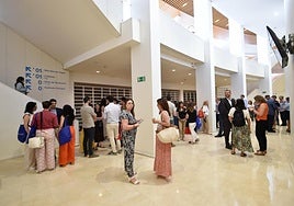 Participantes, ayer, en el congreso de cardiología 'Ritmo', celebrado durante estos días en el Auditorio Regional Víctor Villegas.