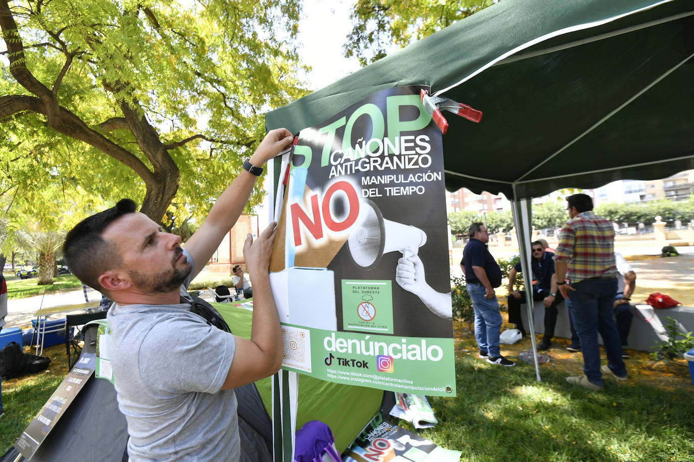 Acampada de agricultores del Altiplano por la sequía, en imágenes