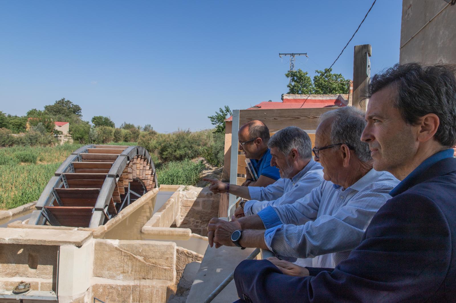 La inauguración de las Norias Gemelas de Orihuela, en imágenes