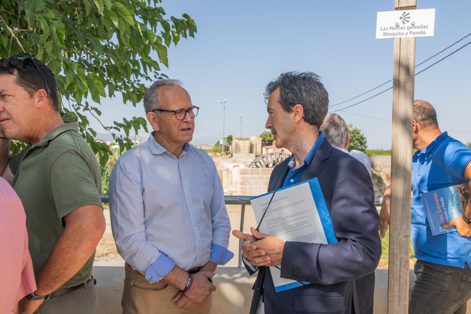 La inauguración de las Norias Gemelas de Orihuela, en imágenes
