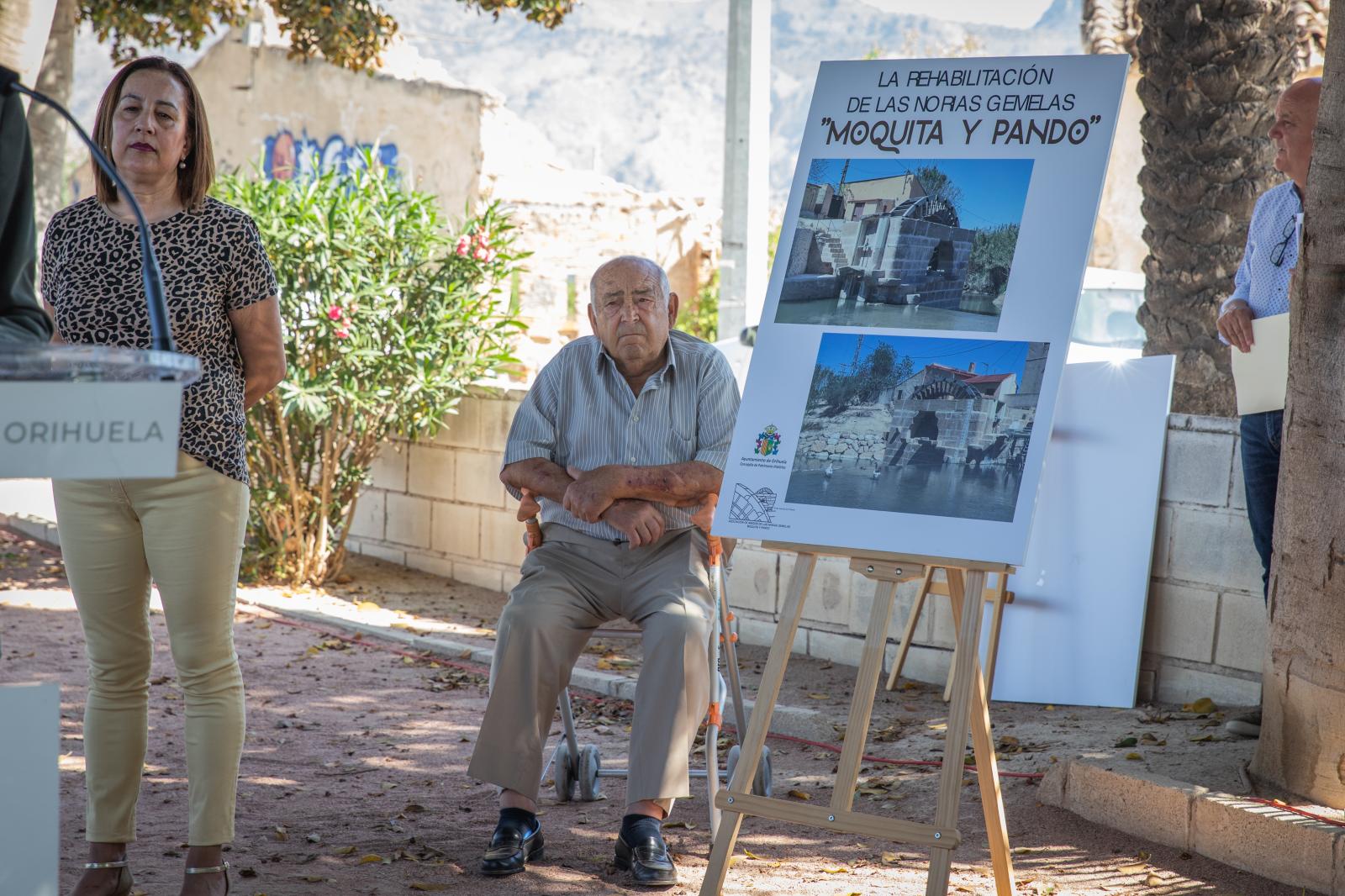 La inauguración de las Norias Gemelas de Orihuela, en imágenes