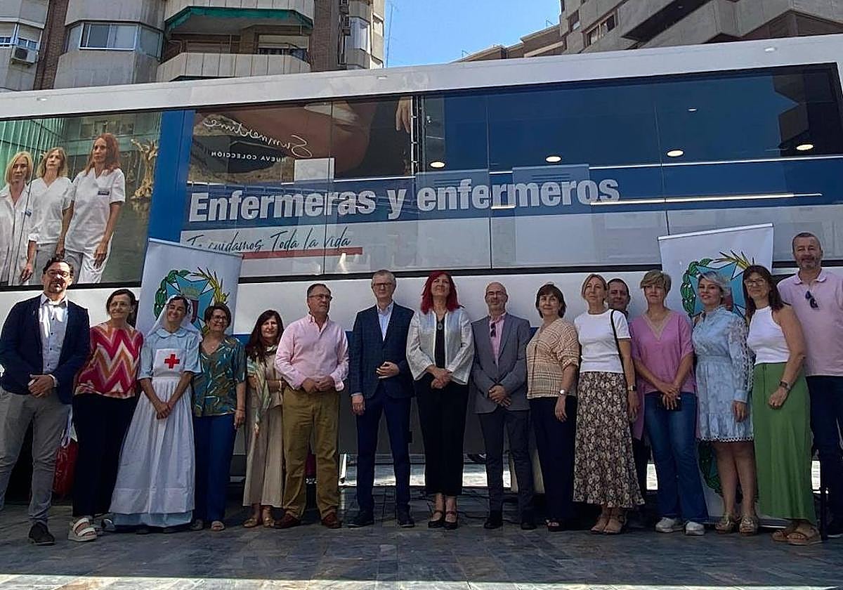Inauguración de la 'Ruta enfermera', en Murcia.