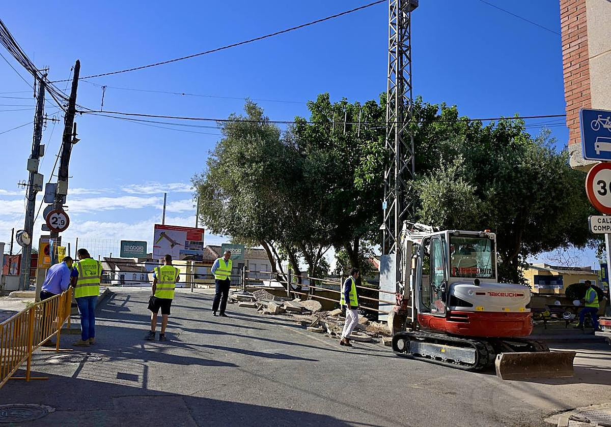 Las imágenes de las obras de construcción del puente de El Raal
