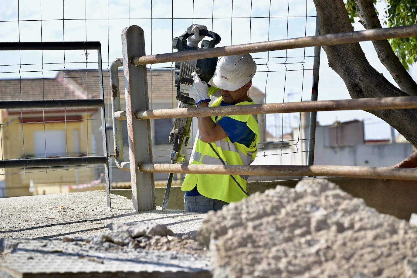Las imágenes de las obras de construcción del puente de El Raal