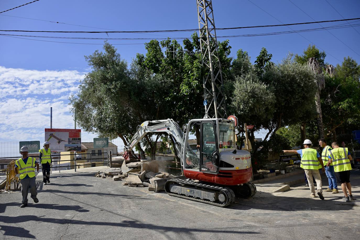 Las imágenes de las obras de construcción del puente de El Raal
