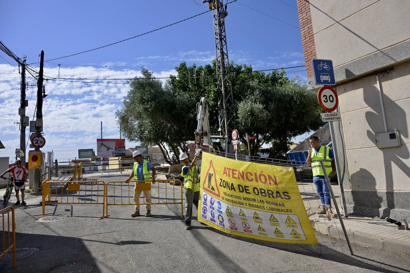 Las imágenes de las obras de construcción del puente de El Raal