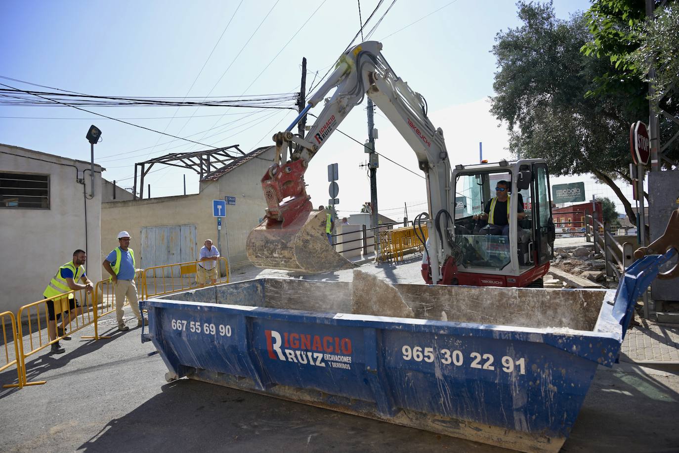 Las imágenes de las obras de construcción del puente de El Raal
