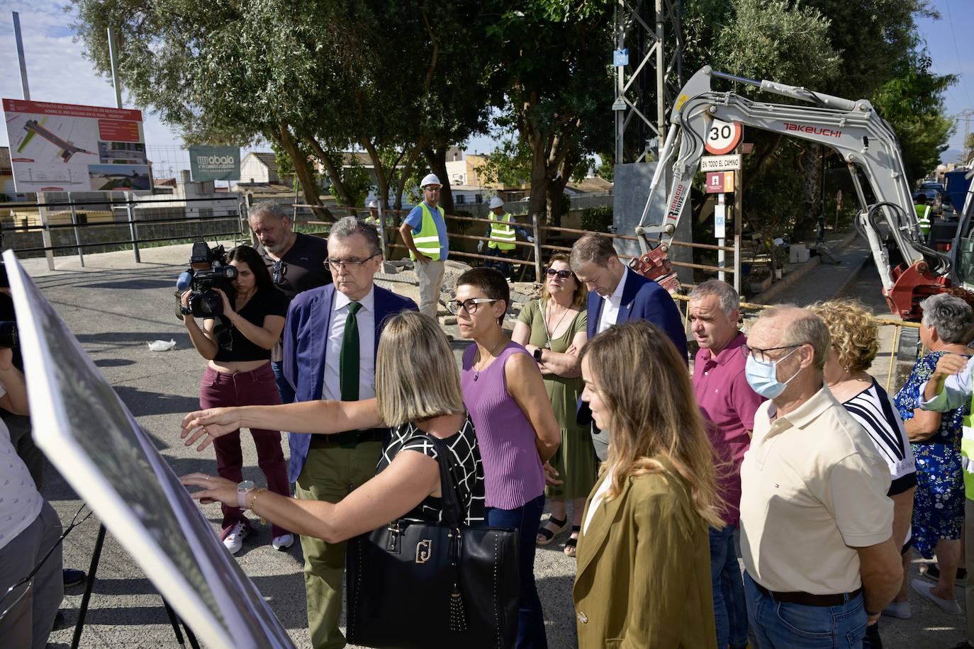 Las imágenes de las obras de construcción del puente de El Raal