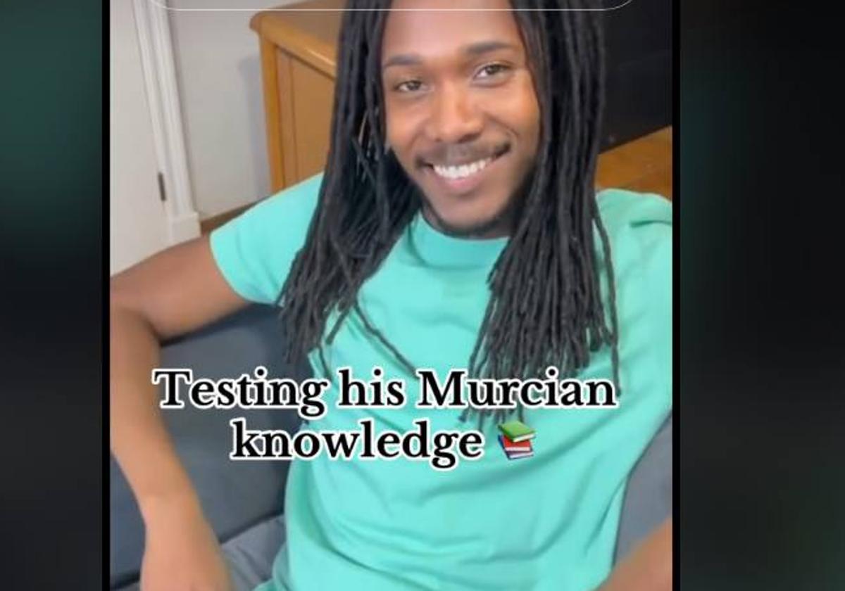 El test viral de un joven jamaicano sobre expresiones murcianas: «Qué le den la nacionalidad ya»