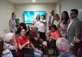 Inauguración del centro de día, ayer por la mañana.