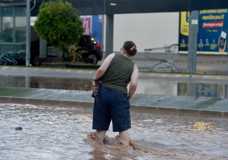 Inundaciones en la ciudad de Murcia.