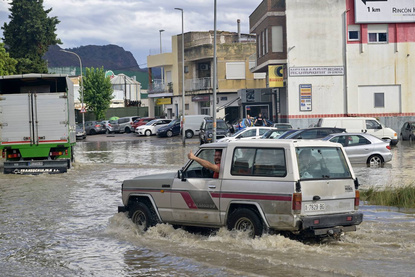 Las inundaciones por la lluvia en Murcia, en imágenes