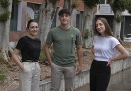 Irene Carrillo, Jorge Muñoz Ibáñez y María Pérez Sánchez.