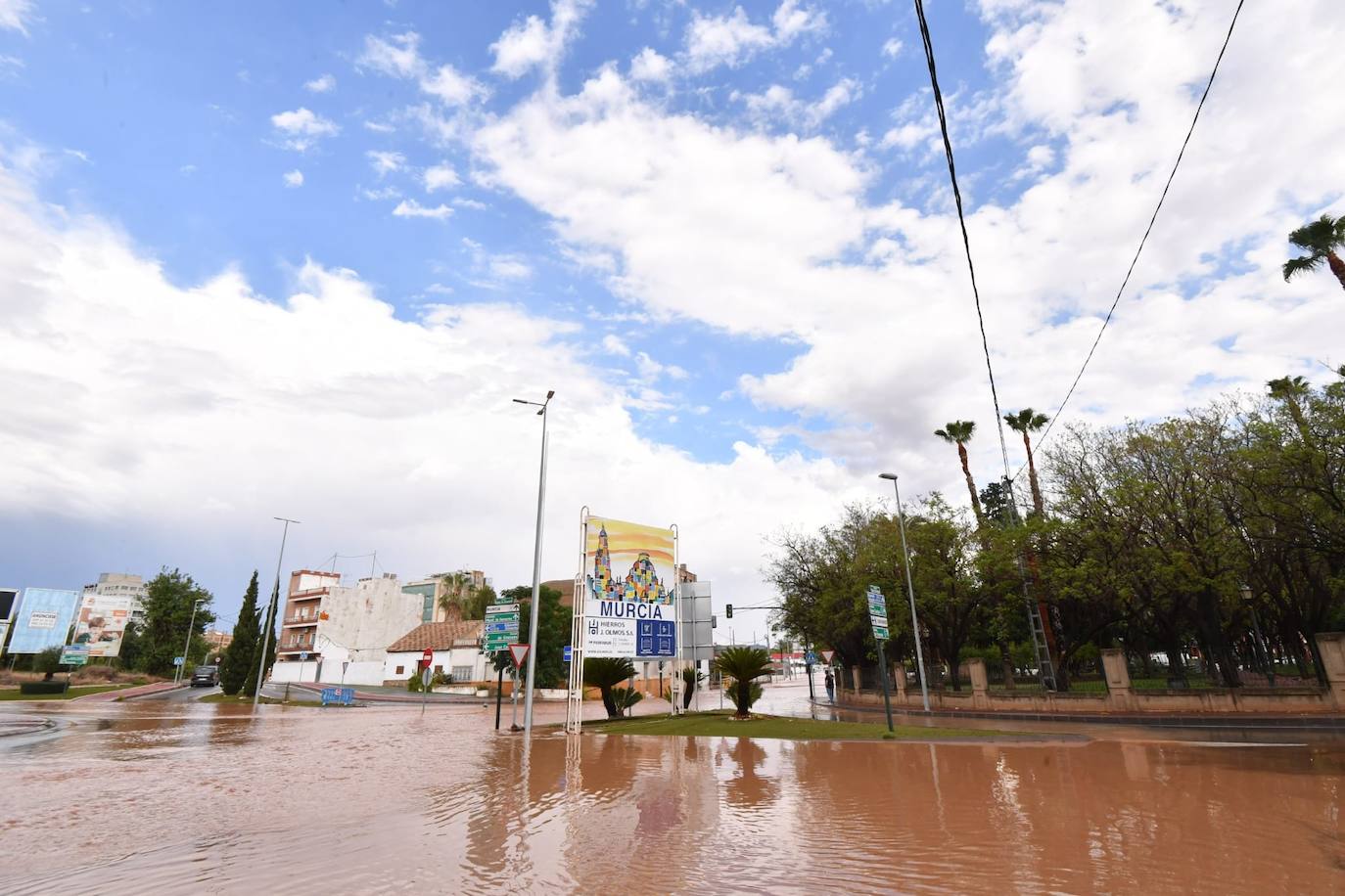 Las inundaciones por la lluvia en Murcia, en imágenes