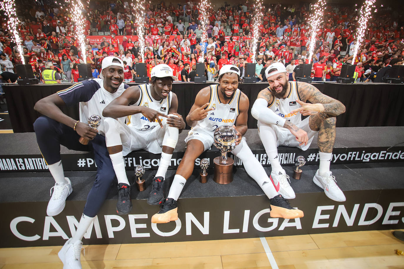 Las imágenes de la celebración del UCAM y el Real Madrid