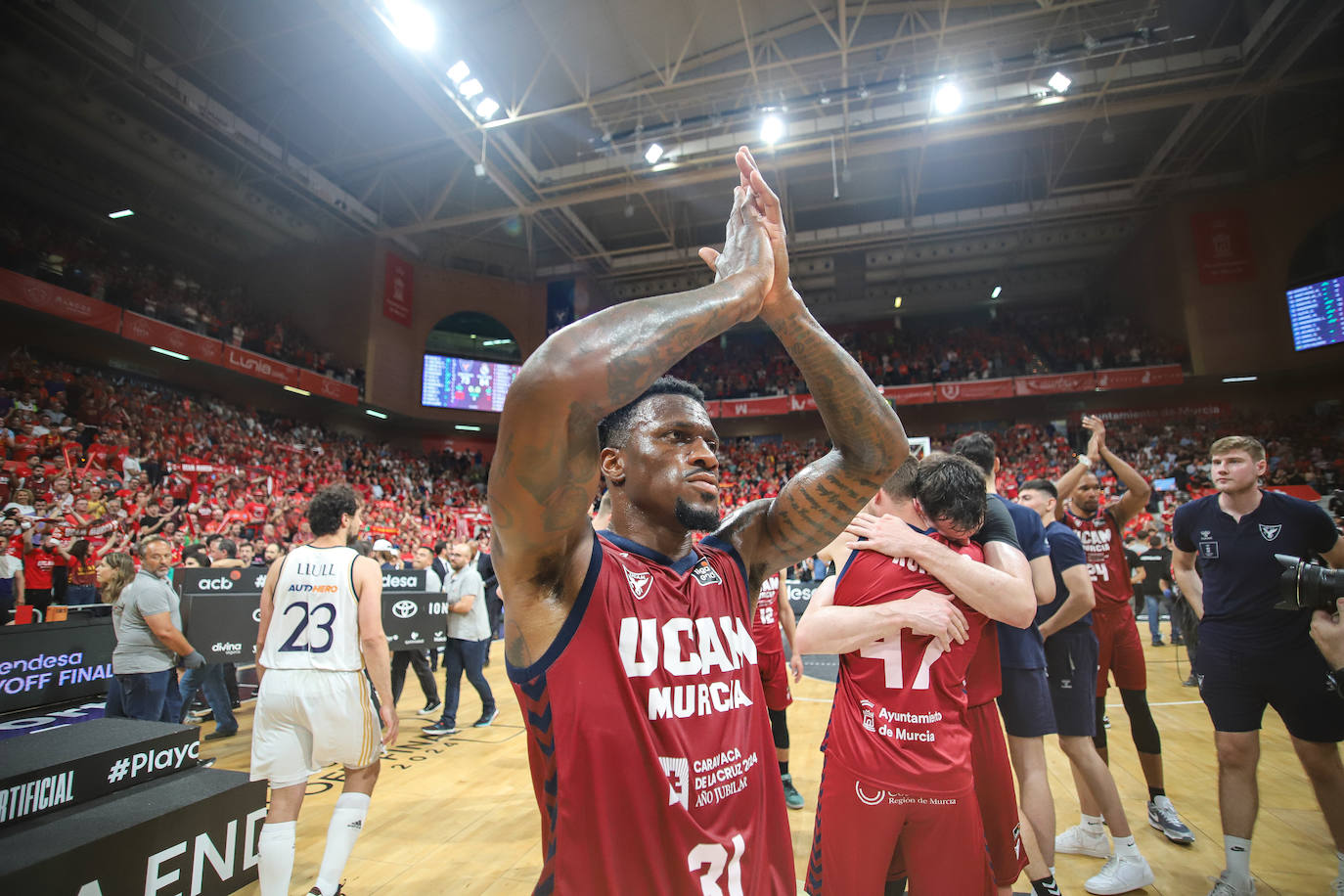 Las imágenes de la celebración del UCAM y el Real Madrid