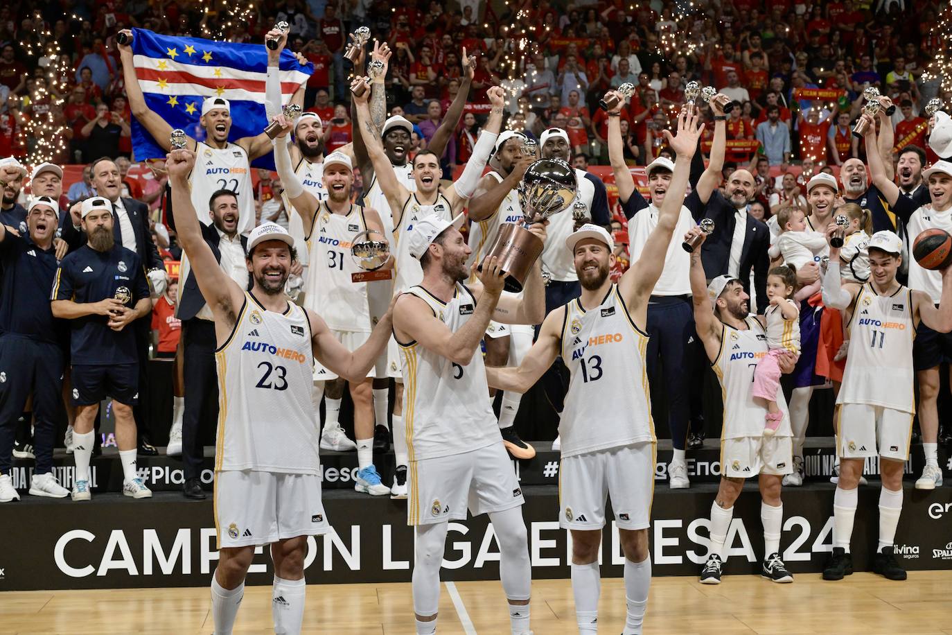 Las imágenes de la celebración del UCAM y el Real Madrid