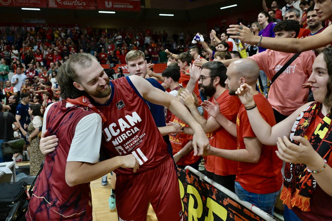 Las imágenes de la celebración del UCAM y el Real Madrid