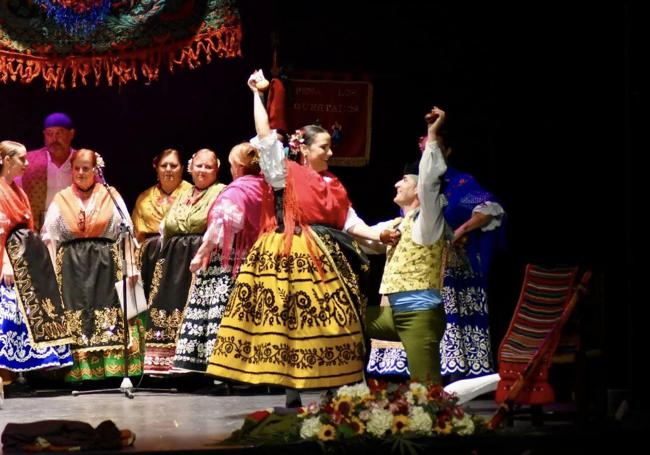 Festival de Folklore de San Javier. La peña murciana Los Güertanos participa en la cita.