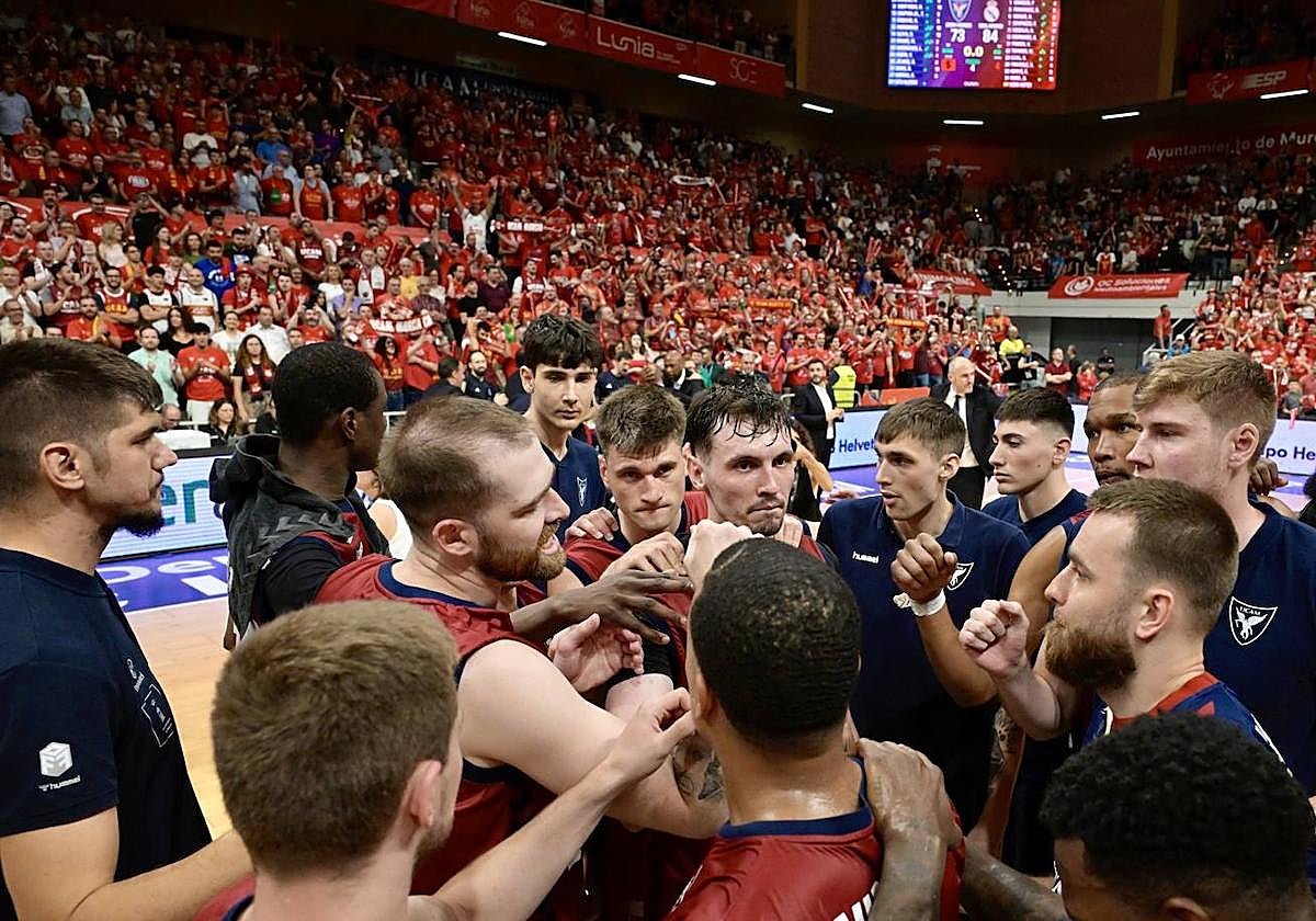 Las imágenes de la celebración del UCAM y el Real Madrid