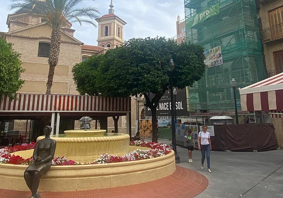 Zona de la Plaza de las Flores donde se ubicaba la funeraria.
