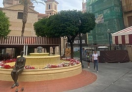 Zona de la Plaza de las Flores donde se ubicaba la funeraria.