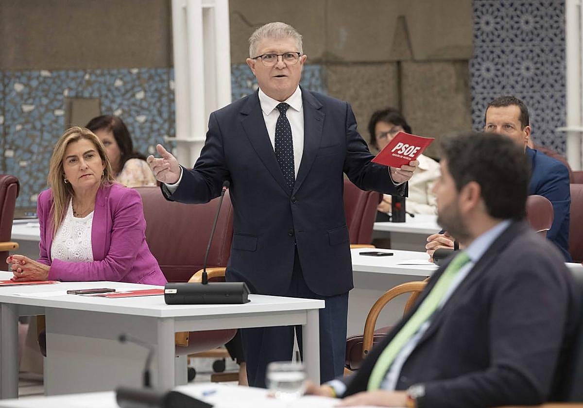 José Vélez durante una intervención en la Asamblea en una imagen de archivo.