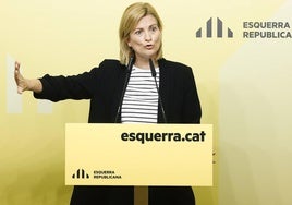 La portavoz de ERC, Raquel Sans, reclamó este lunes al Gobierno de Sánchez soberanía fiscal para Cataluña.