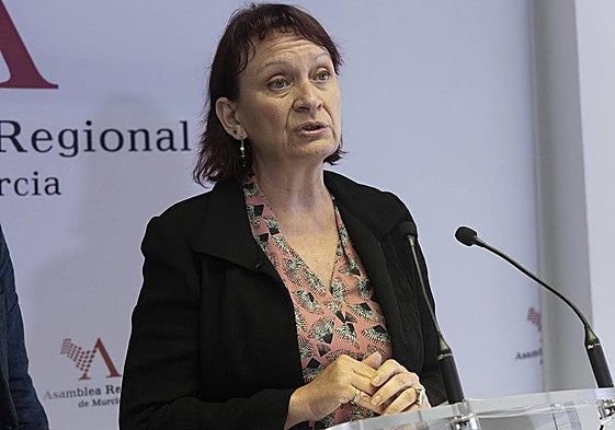 María Marín, este martes, en rueda de prensa.