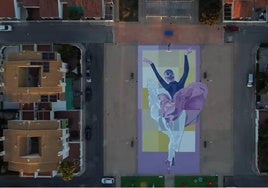 'Aire', Mejor Mural del Mundo del mes de mayo, en Santiago de la Ribera.