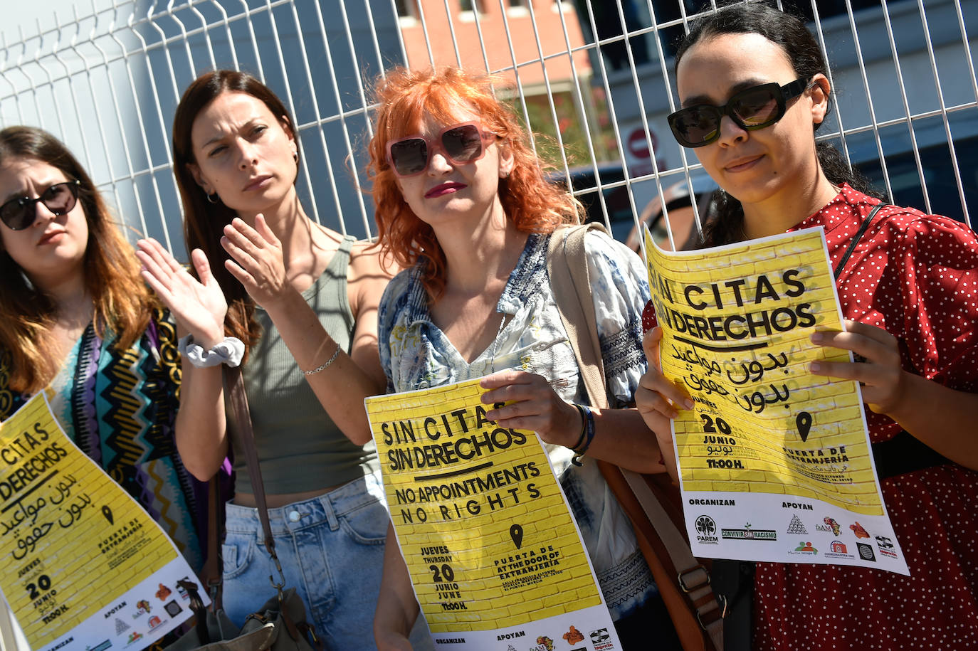 Concentración en favor del derecho de asilo en Murcia