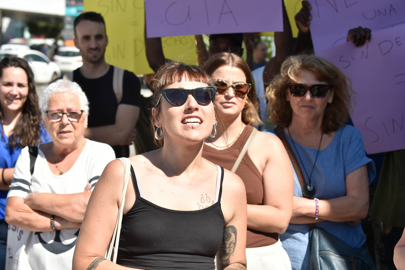 Concentración en favor del derecho de asilo en Murcia