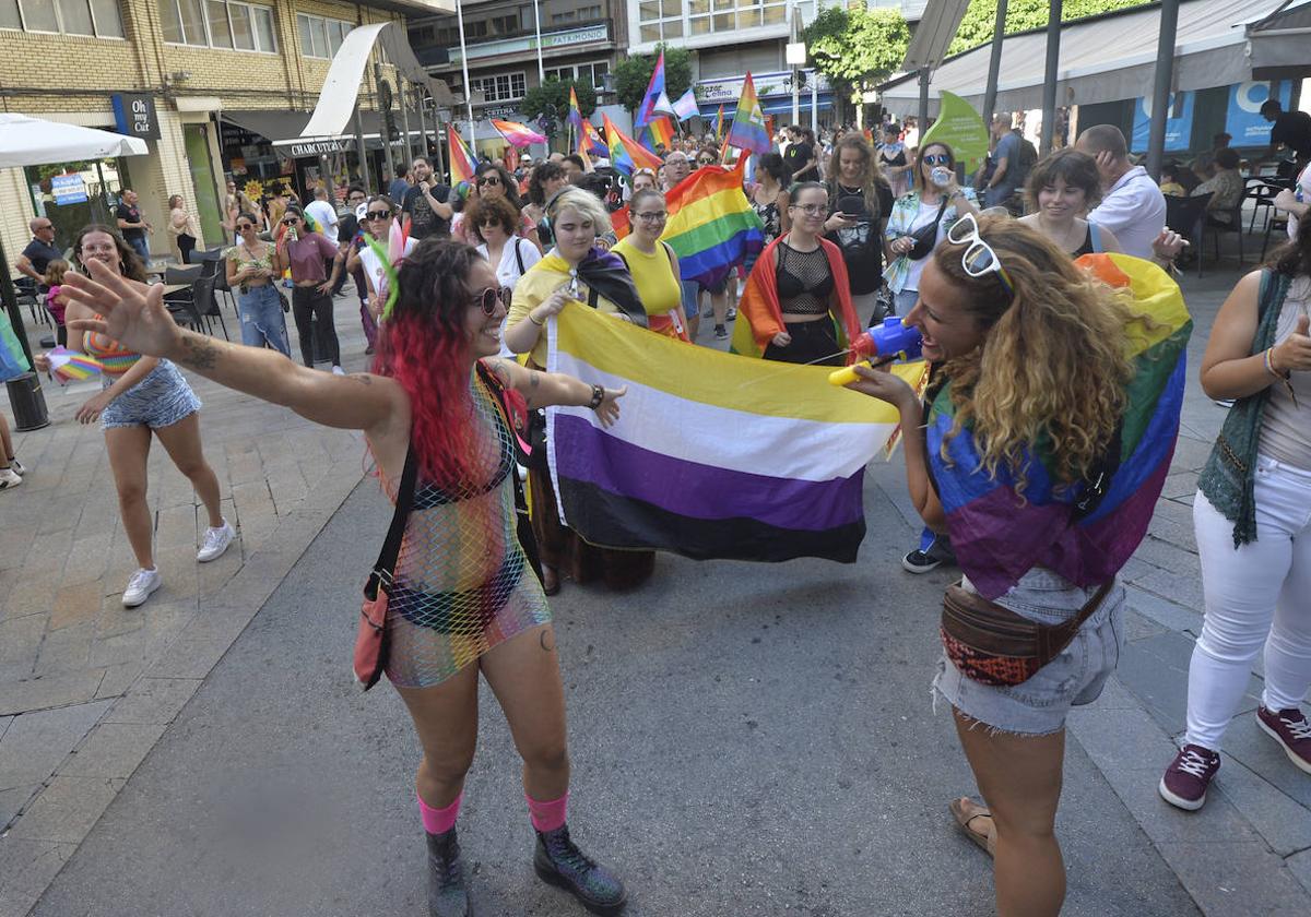 La manifestación del Orgullo LGTBI en Murcia, en 2023.