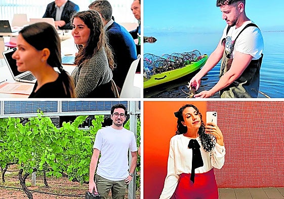 Elvira Ferrer, Antonio Andrés Herrero, Baltasar Miras y Ana Isabel Galván.