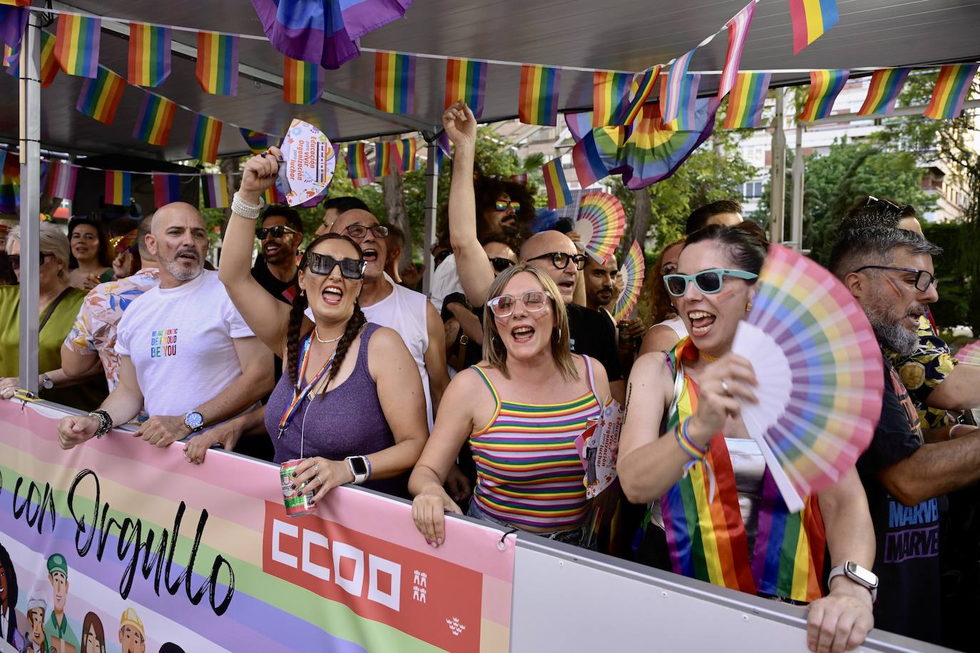 La manifestación por el Orgullo en Murcia, en imágenes