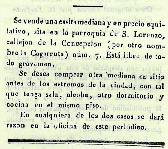 Imagen - El 'Boletín Oficial' de la provincia aún recordaba en 1841 la denominación de Cagarruta.