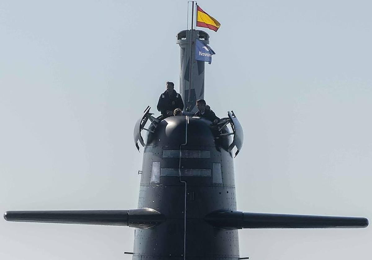 El 'Isaac Peral', en una navegación del pasado noviembre.