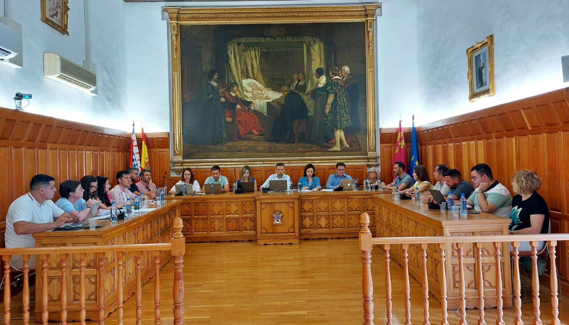 Pleno ordinario del mes de junio en el Ayuntamiento de Caravaca de la Cruz.
