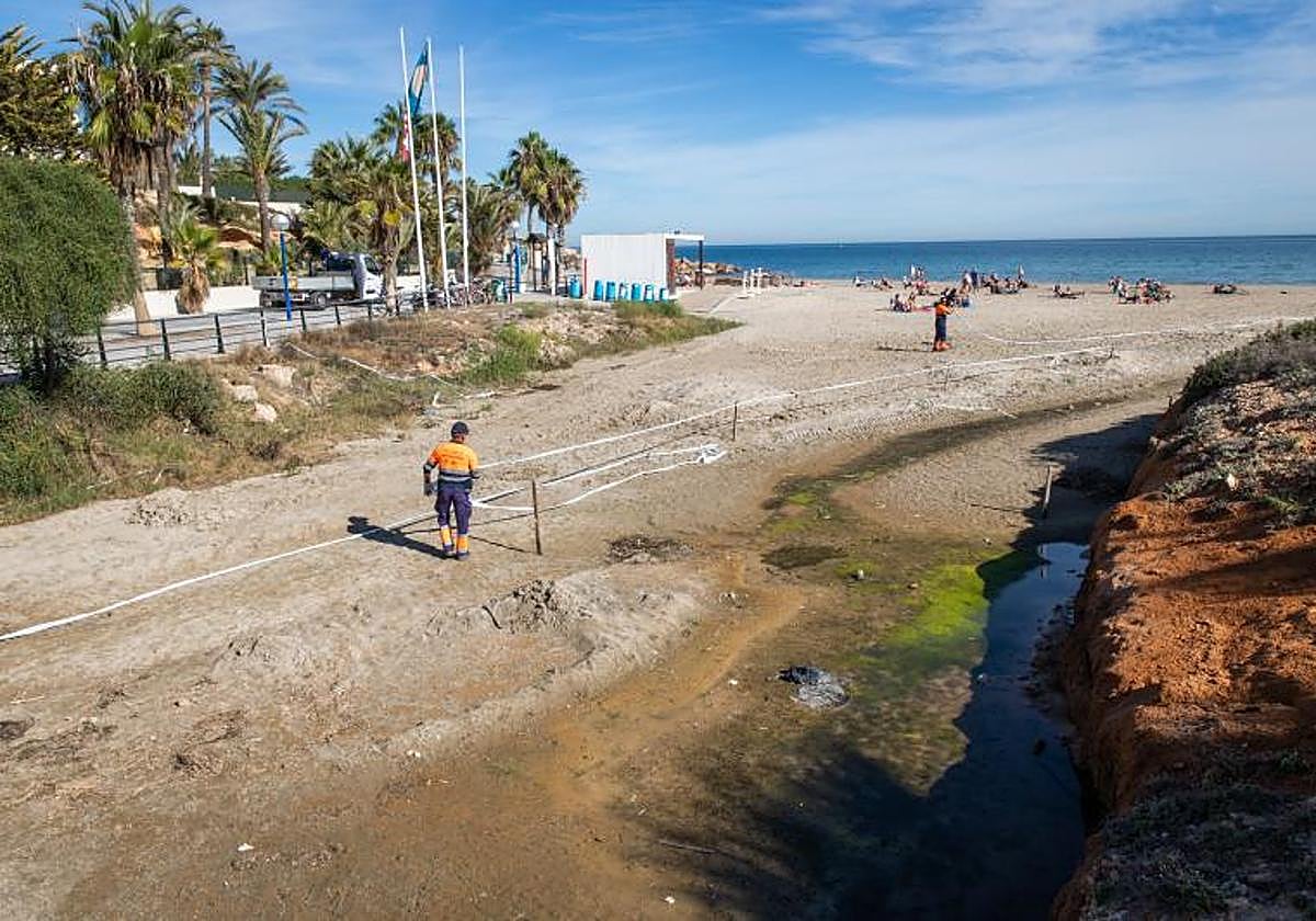 La playa de Cala Estaca, en una foto del pasado noviembre.
