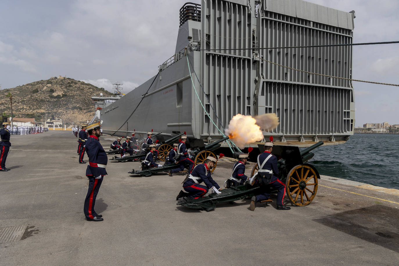 La ceremonia de cesión de &#039;El Camino Español&#039; en Cartagena, en imágenes